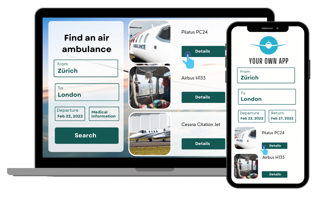 Air ambulance booking engine management sales software & EMR
